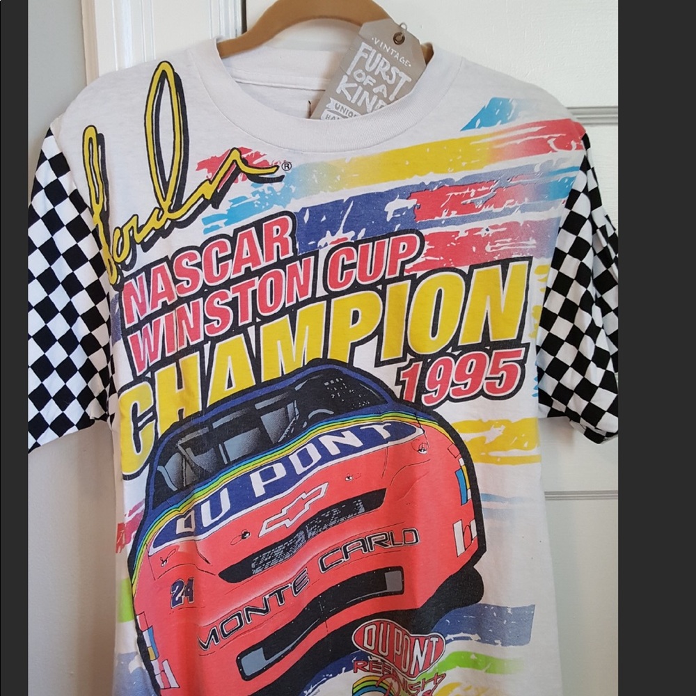 LF furst of a kind checkered sleeve t shirt